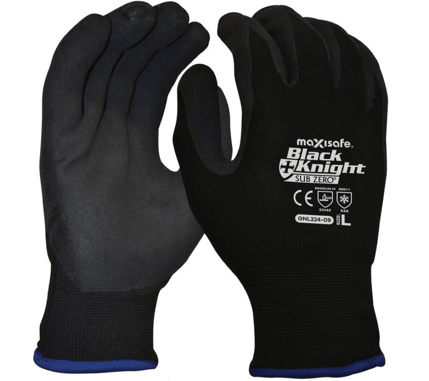 Black Knight Gripmaster Sub Zero Thermal Glove GNL224 - SunSafe Australia