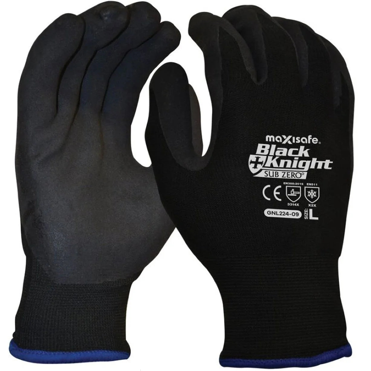 Black Knight Gripmaster Sub Zero Thermal Glove GNL224 - SunSafe Australia