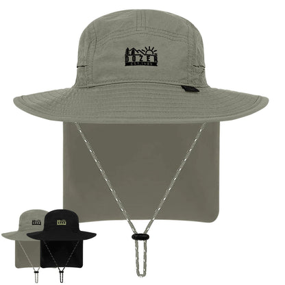 Boys Dozer Barney Bucket Hat with Flap UPF 50+ - SunSafe Australia