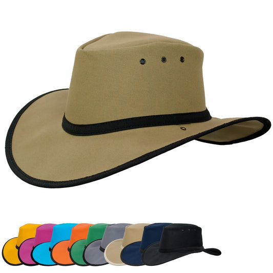 Canning Hat Canvas Standard UPF 50+ Newcastle Hats - SunSafe Australia