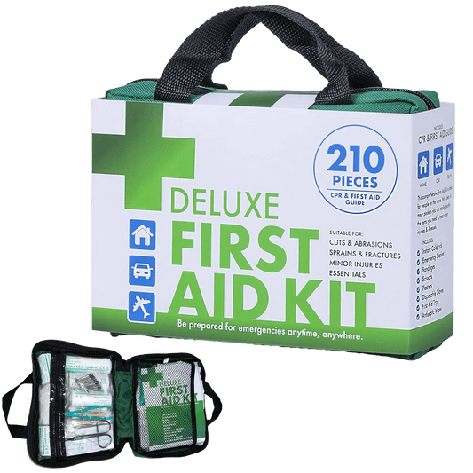 Car and Motor Deluxe First Aid Kit 210 Pieces