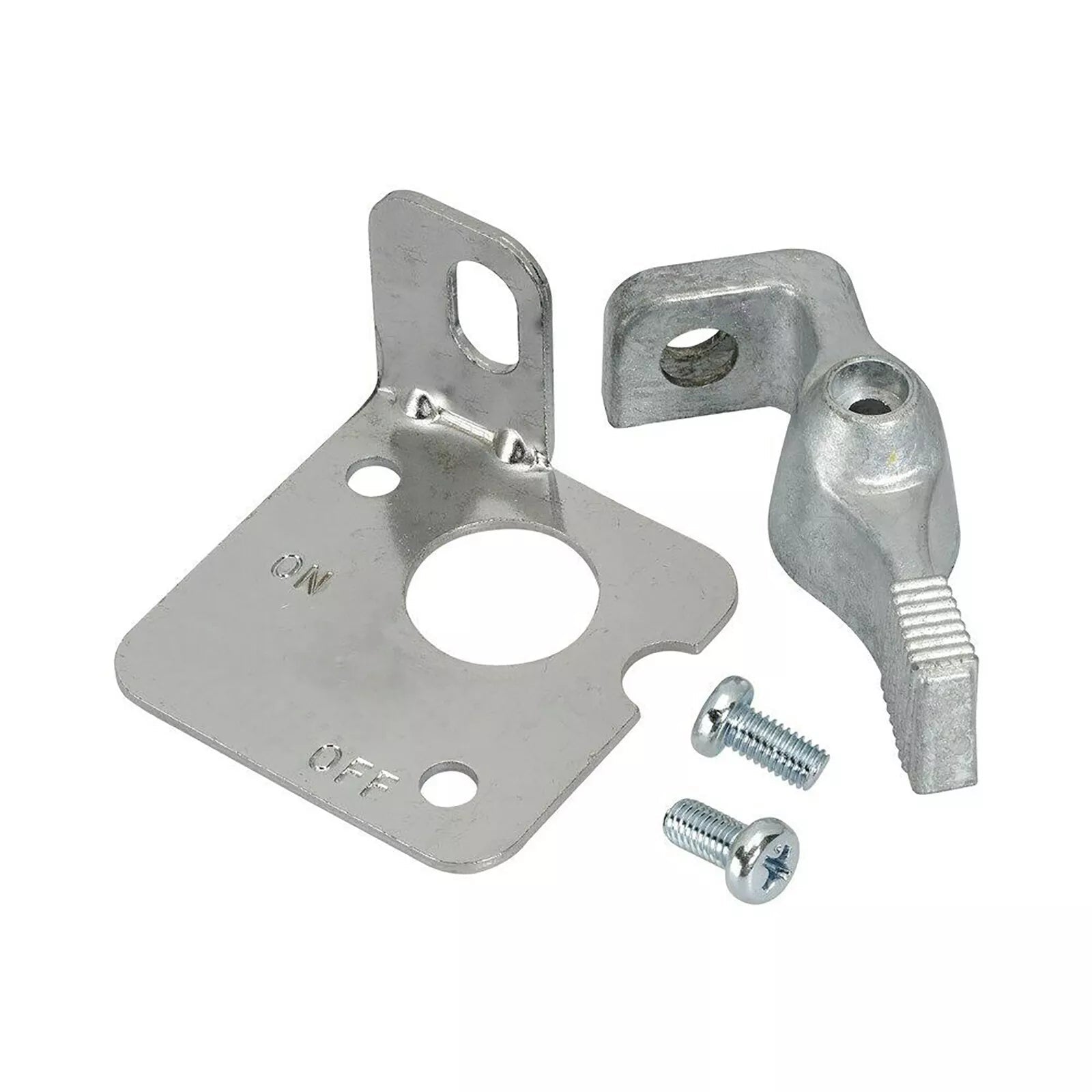 Chrome Plated Battery Isolator Lever Lockout with Hasp Hole ACOT500 - SunSafe Australia