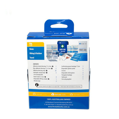 Compact Small Portable Tier 1 First Aid Kit - SunSafe Australia