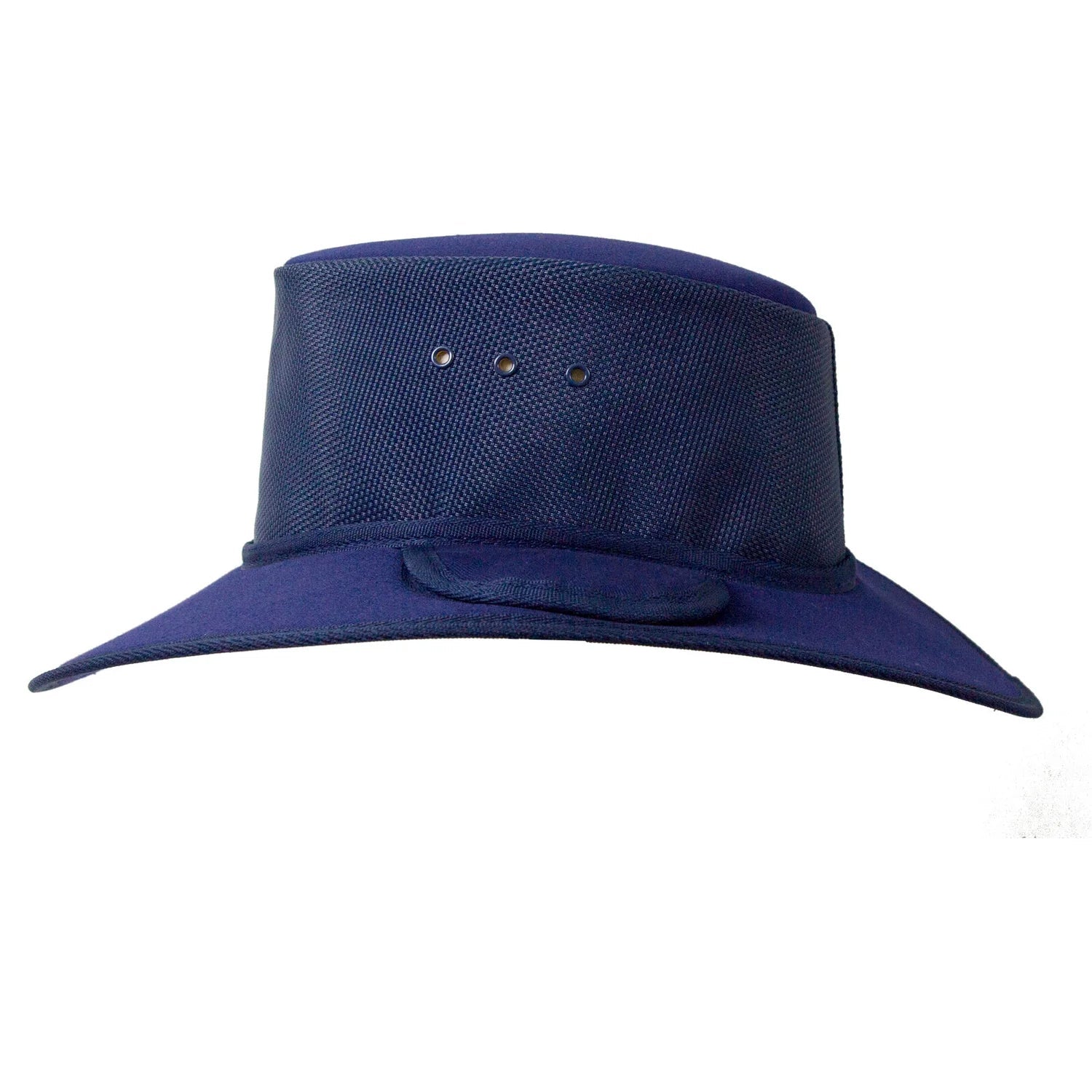 Earmuff Hat Breeze/Mesh Navy Blue 9cm Brim Newcastle Hats - SunSafe Australia