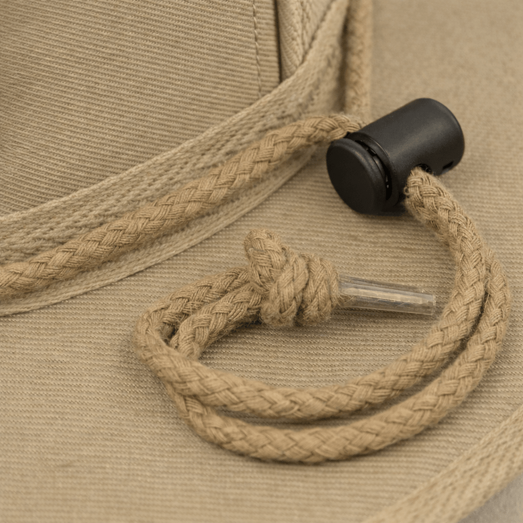 Earmuff Hat Micro Mesh Khaki 9cm Brim UPF 50+ Newcastle Hats - SunSafe Australia