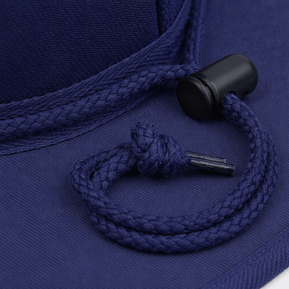 Earmuff Hat Micro Mesh Navy Blue 9cm Brim UPF 50+ Newcastle Hats - SunSafe Australia
