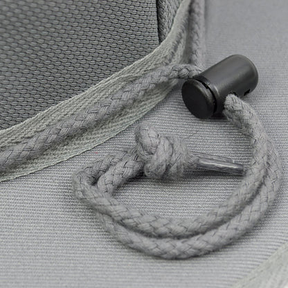 Earmuff Hat Micro Mesh Silver Grey 9cm Brim UPF 50+ Newcastle Hats - SunSafe Australia