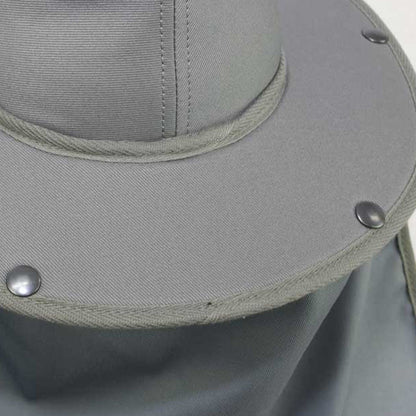 Earmuff Hat Micro Mesh Silver Grey 9cm Brim UPF 50+ Newcastle Hats - SunSafe Australia