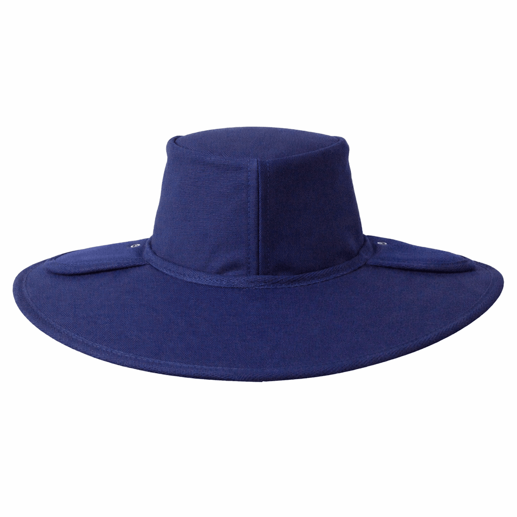 Earmuff Hat Standard Navy Blue 11cm Brim UPF 50+ Newcastle Hats - SunSafe Australia