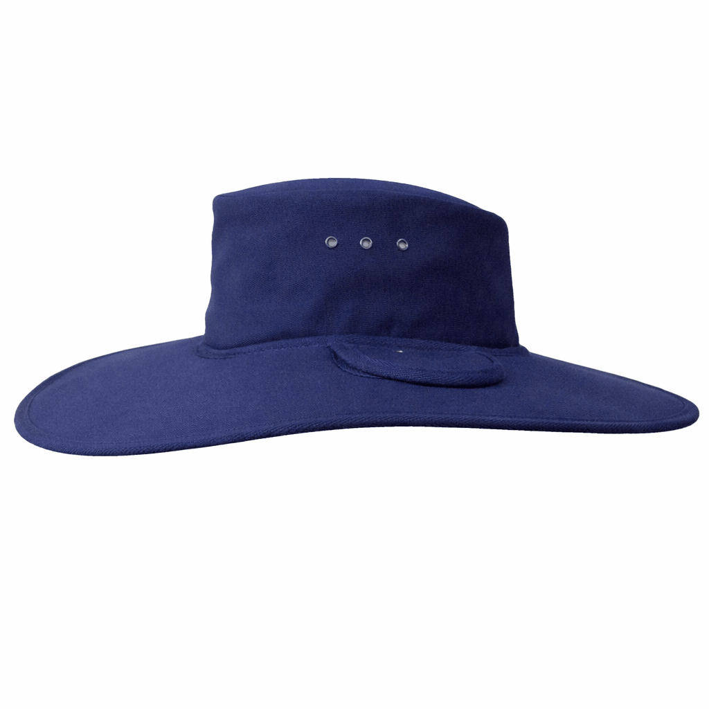 Earmuff Hat Standard Navy Blue 11cm Brim UPF 50+ Newcastle Hats - SunSafe Australia