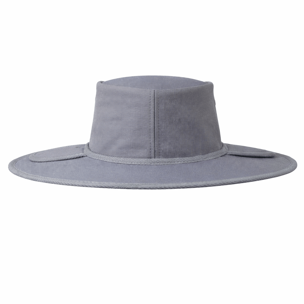 Earmuff Hat Standard Silver Grey 11cm Brim UPF 50+ Newcastle Hats - SunSafe Australia