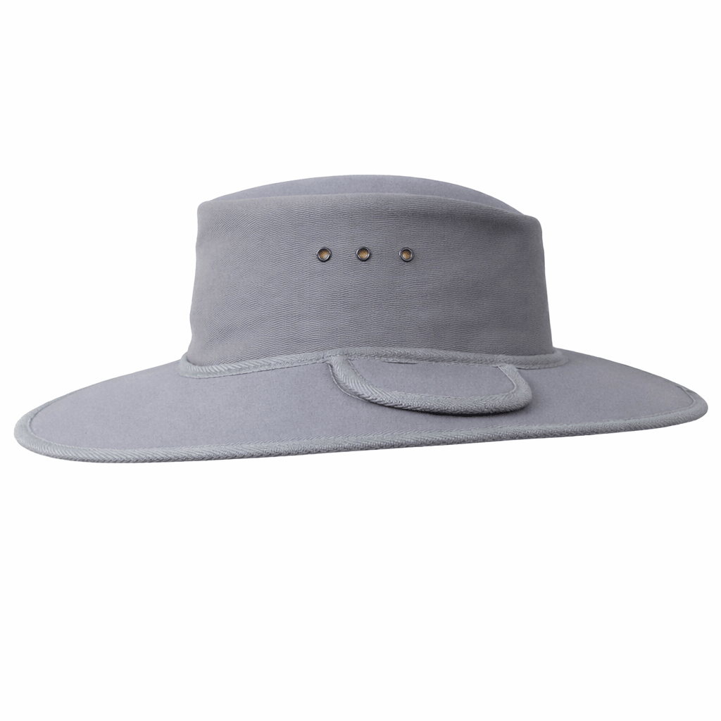 Earmuff Hat Standard Silver Grey 11cm Brim UPF 50+ Newcastle Hats - SunSafe Australia