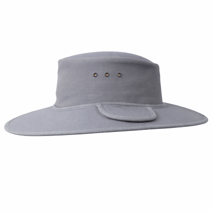 Earmuff Hat Standard Silver Grey 11cm Brim UPF 50+ Newcastle Hats - SunSafe Australia