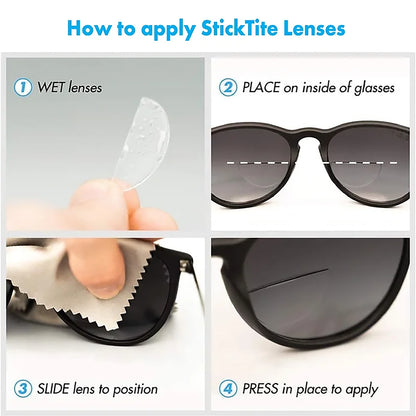 StickTite Stick-On Bifocal Lenses Medium 32mm