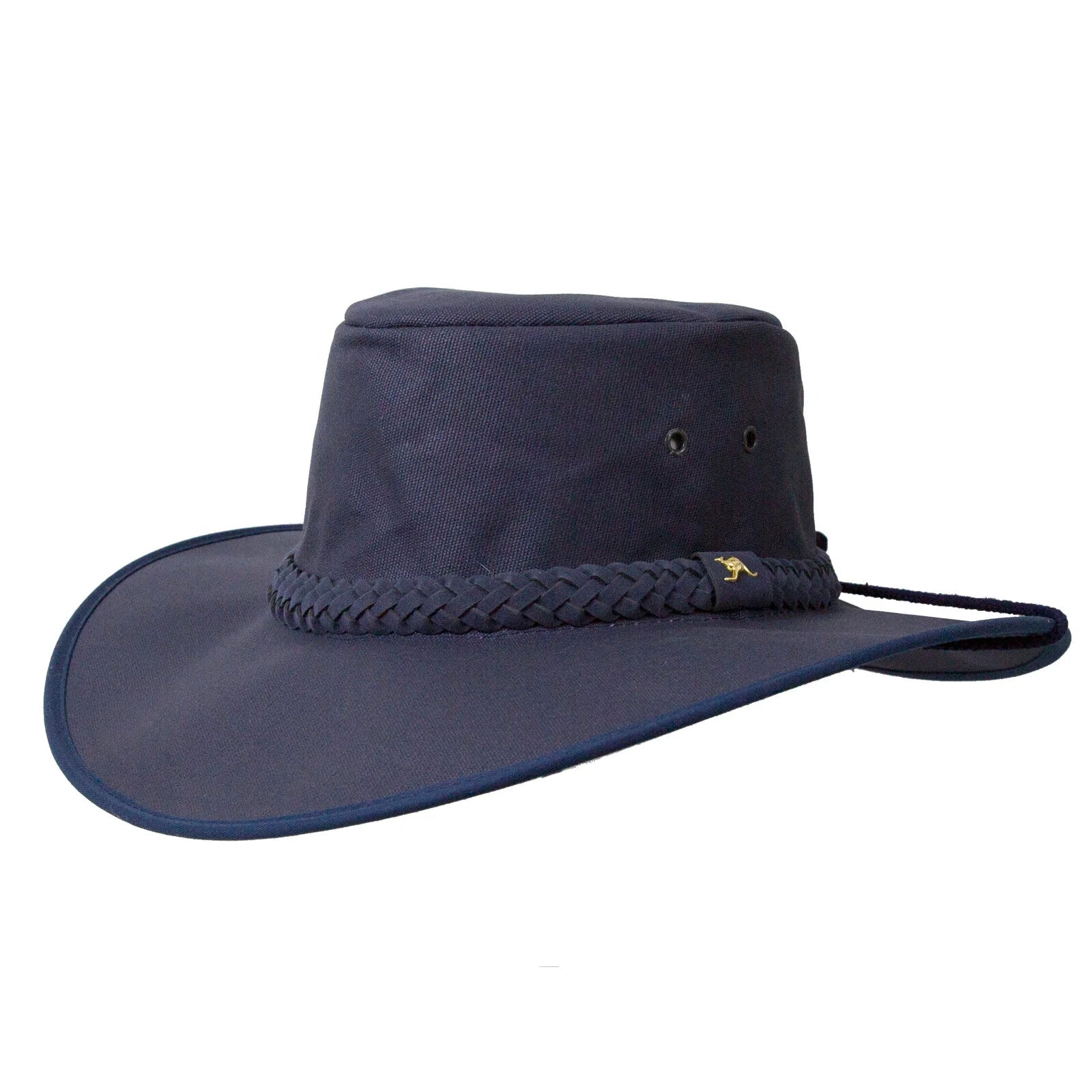 Full Brim Cotton Canvas Bushman Hat - SunSafe Australia