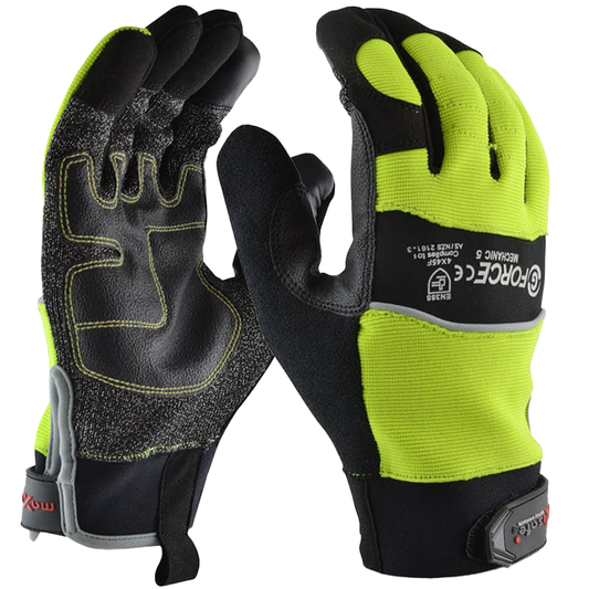 G-Force Hi-Visibility Cut 5 Mechanics Glove GMC225
