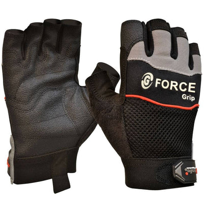 G - Force 'Grip' Fingerless Mechanics Gloves GMF117 - SunSafe Australia