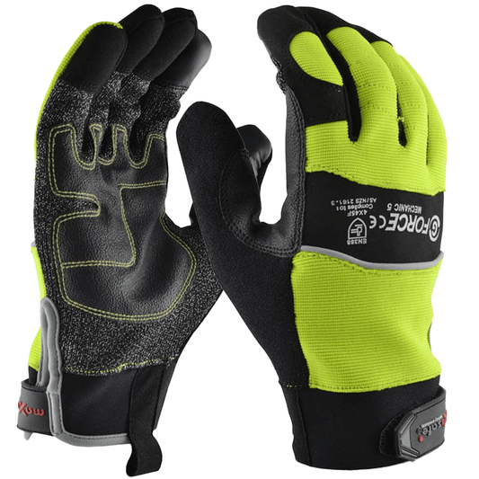 G - Force Hi - Visibility Cut 5 Mechanics Glove GMC225 - SunSafe Australia