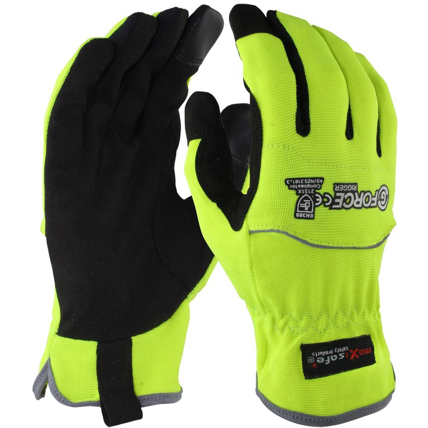 G - Force High Visibility Synthetic Riggers Gloves GRS255 - SunSafe Australia
