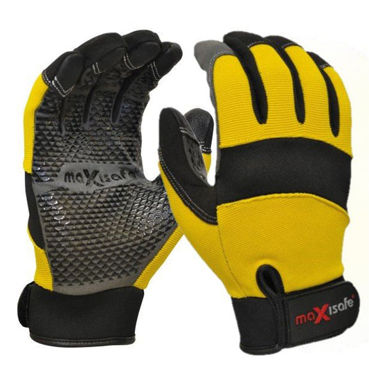 G - Force MaxGrip' Mechanics Glove with Silicone Grip GMS273 - SunSafe Australia