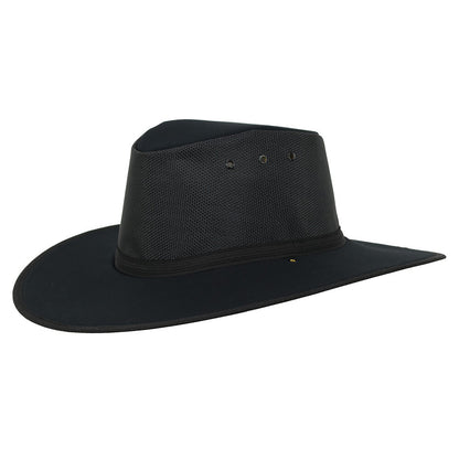 Gibson Hat Breeze Mesh Newcastle Hats Black - SunSafe Australia