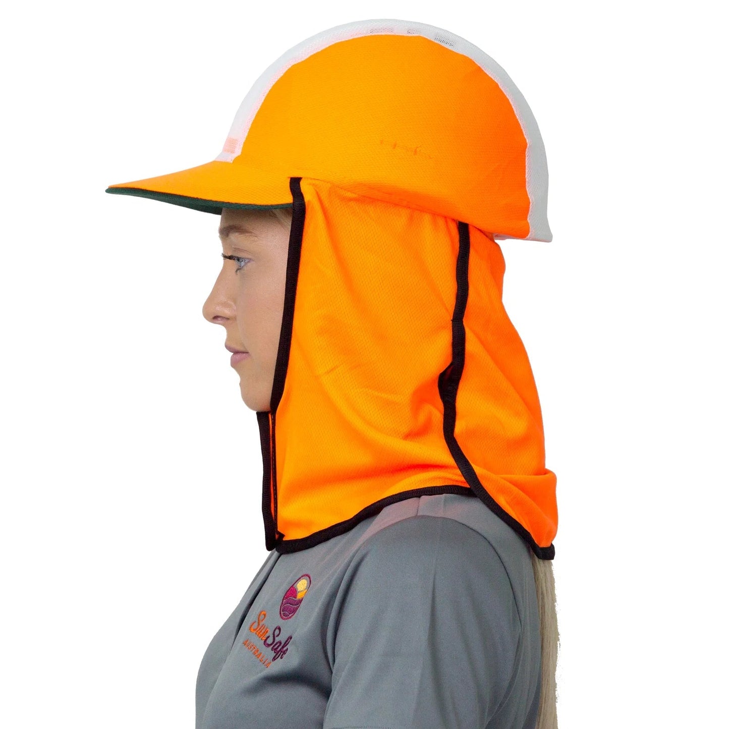 UVeto Gola Over Hat Hard Hat Cover in Orange 100% Cotton