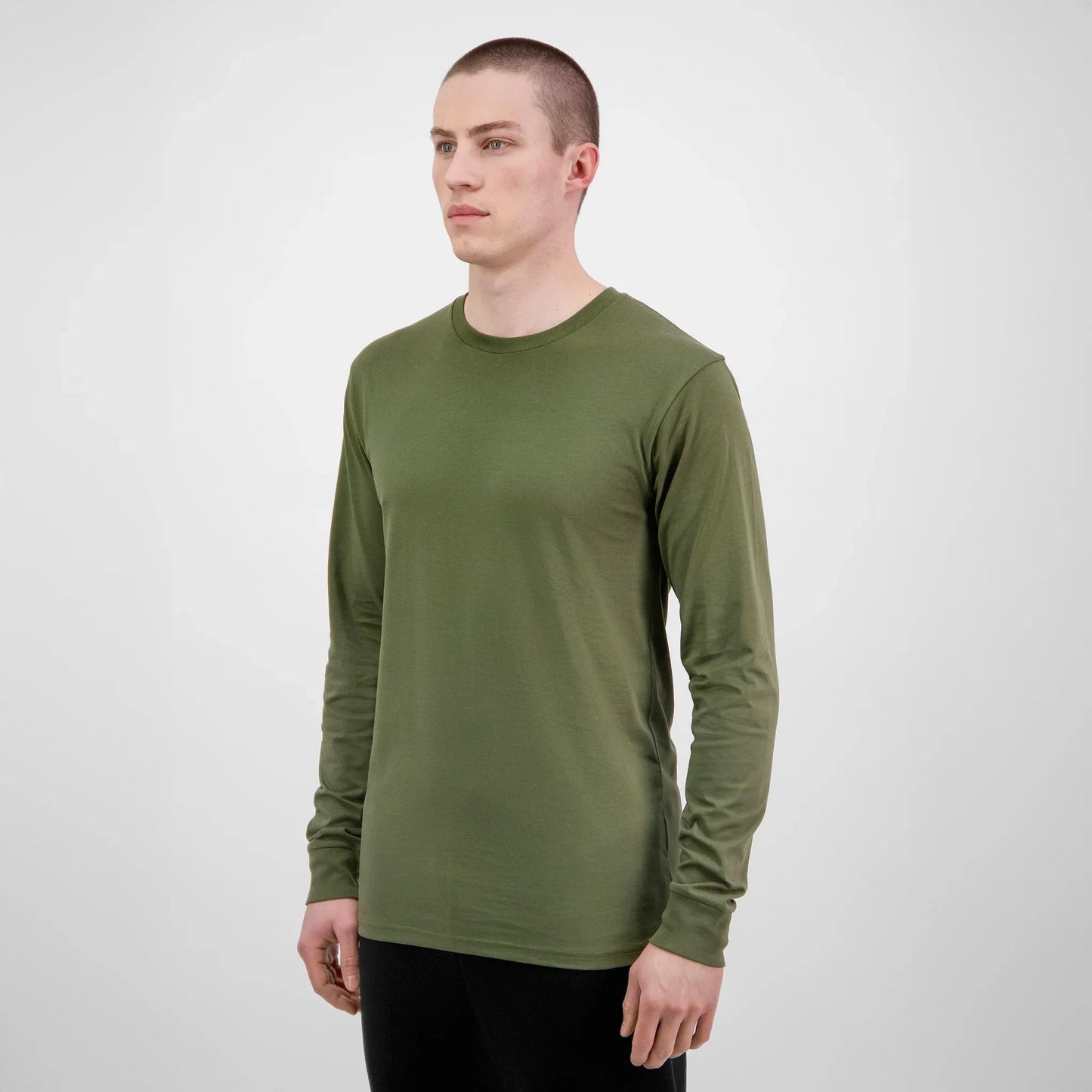 Goodmates Men's Basis Long Sleeve Tee UPF 50+ in Army