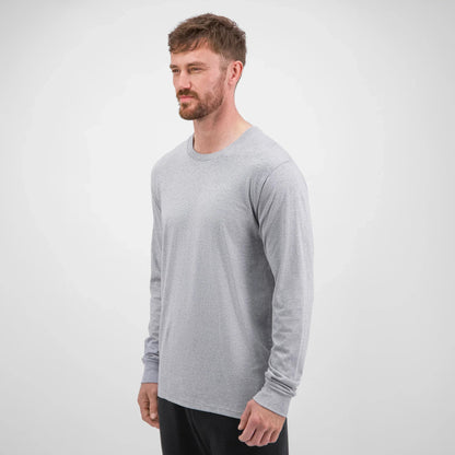Goodmates Men's Basis Long Sleeve Tee UPF 50+ in Grey Marle