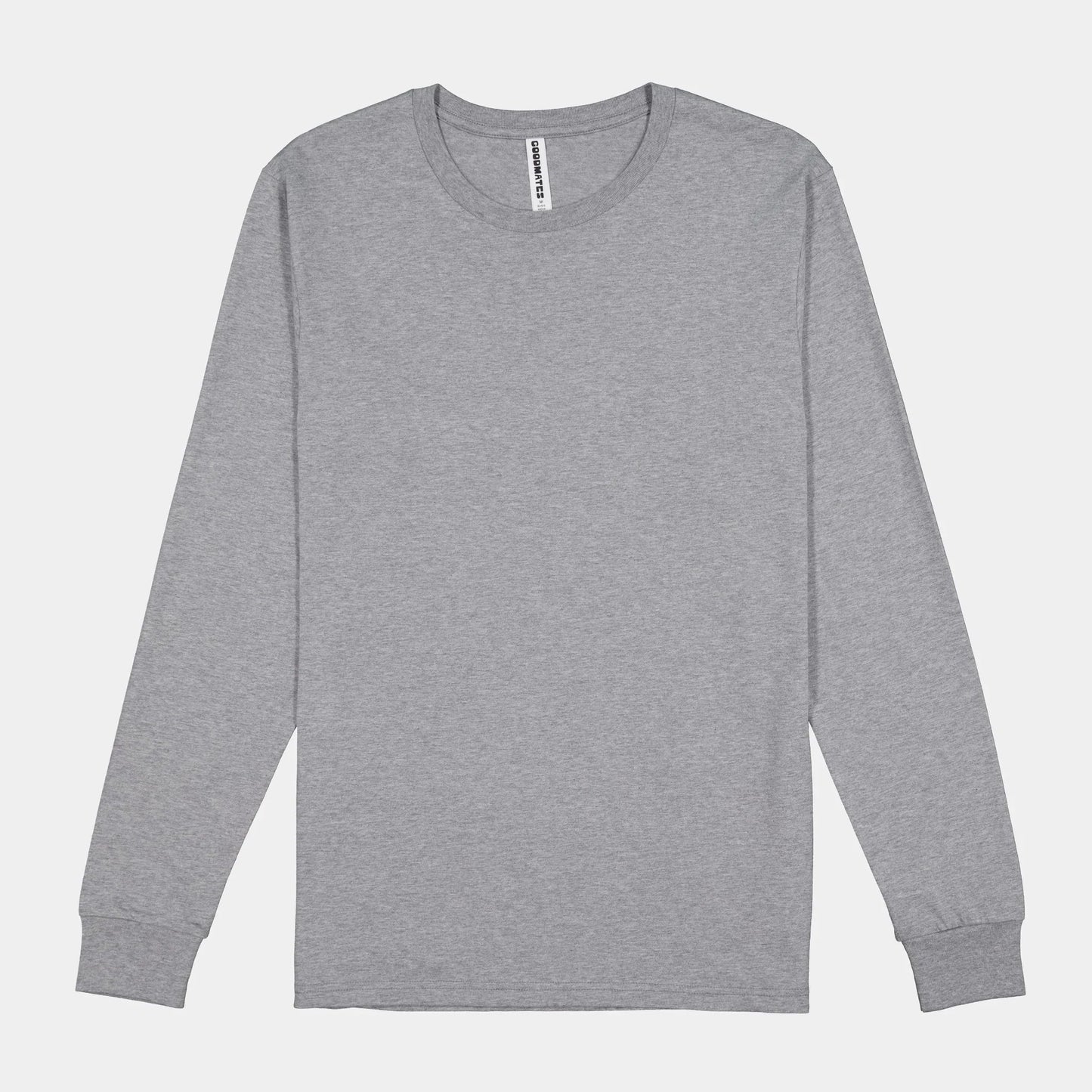 Goodmates Men's Basis Long Sleeve Tee UPF 50+ in Grey Marle
