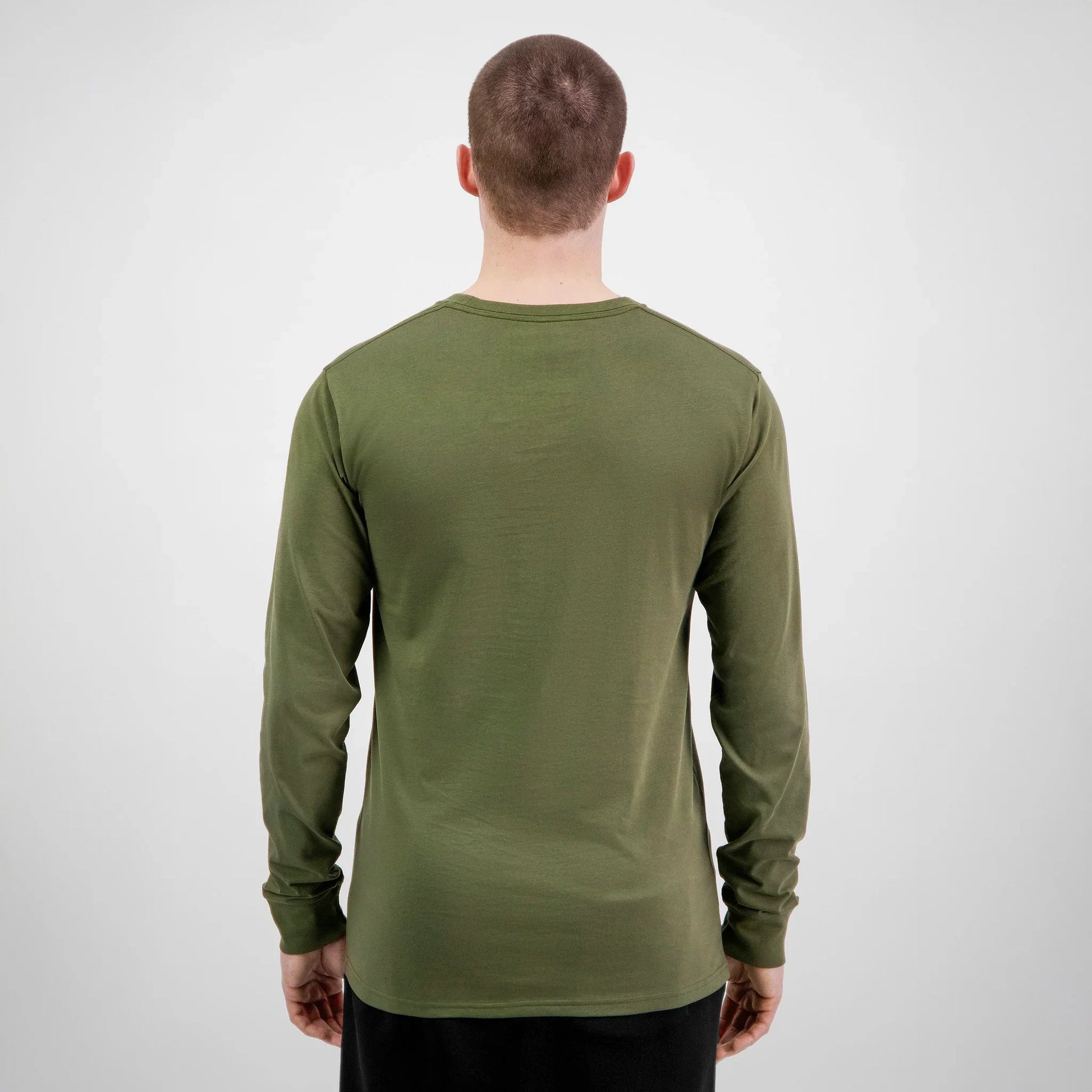 Goodmates Men's Basis Long Sleeve Tee UPF 50+ in Army