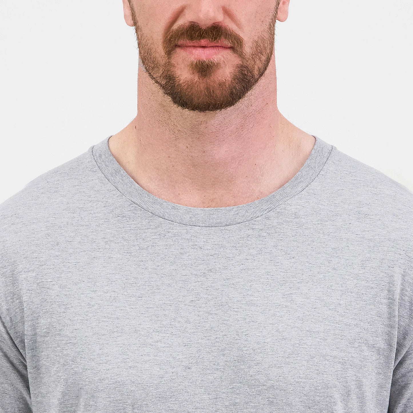 Goodmates Men's Basis Long Sleeve Tee UPF 50+ in Grey Marle