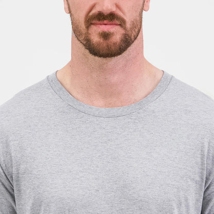 Goodmates Men's Basis Long Sleeve Tee UPF 50+ in Grey Marle