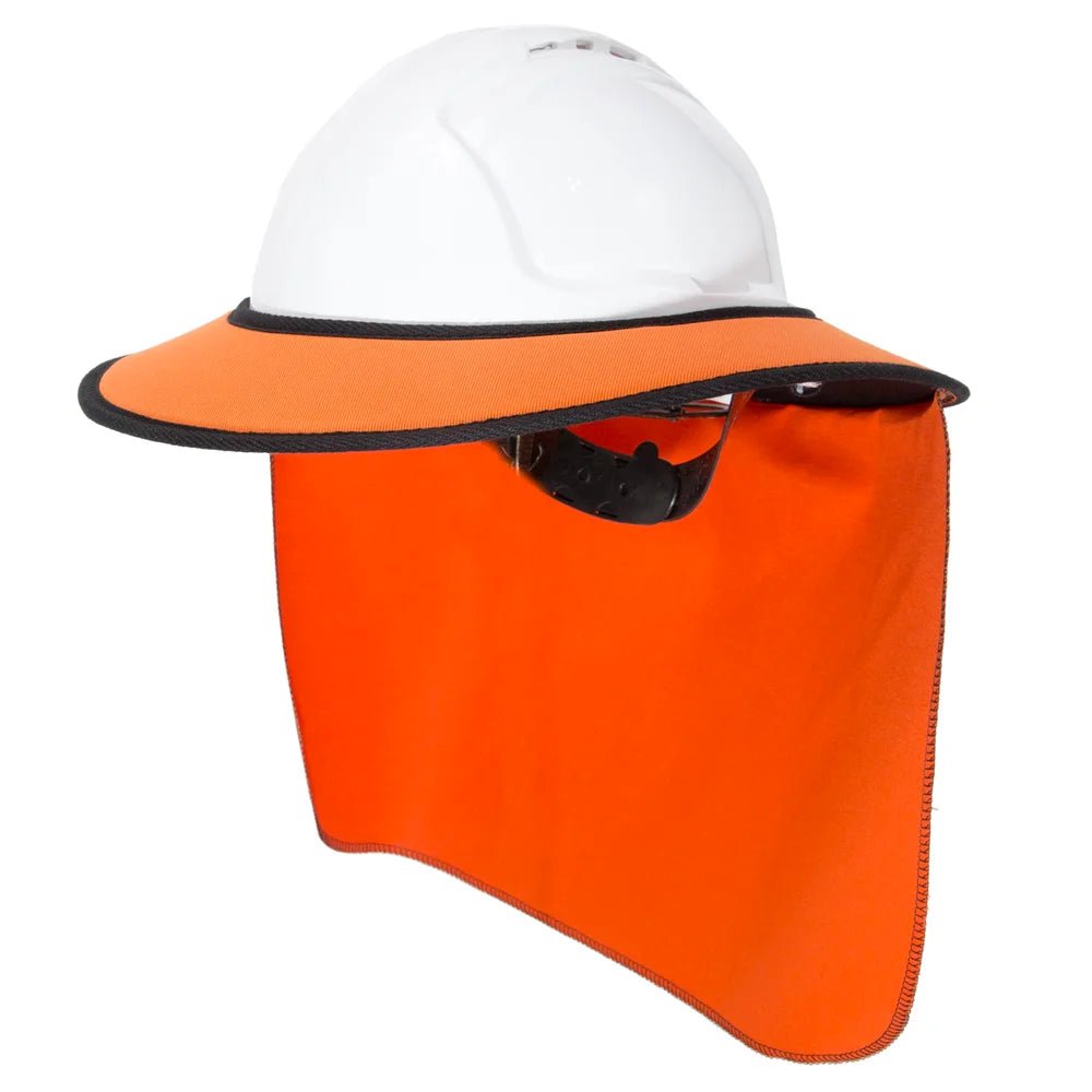 Hard Hat Brim With Optional Neck Flap Newcastle Hats - SunSafe Australia