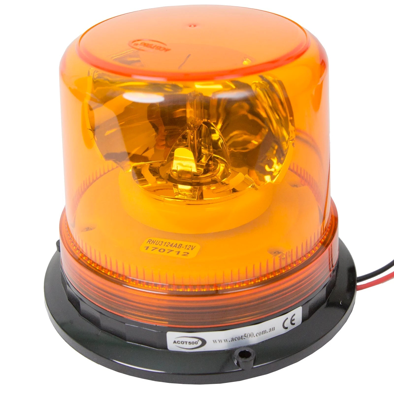 Hardwire Permanent Mount Halogen Rotating Beacon ACOT500 - SunSafe Australia