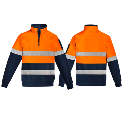 High Visibility 1/4 Zip Pullover Day/Night - SunSafe Australia