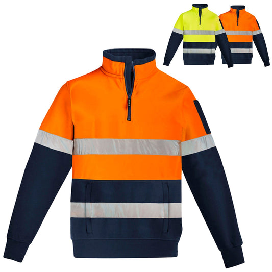 High Visibility 1/4 Zip Pullover Day/Night - SunSafe Australia
