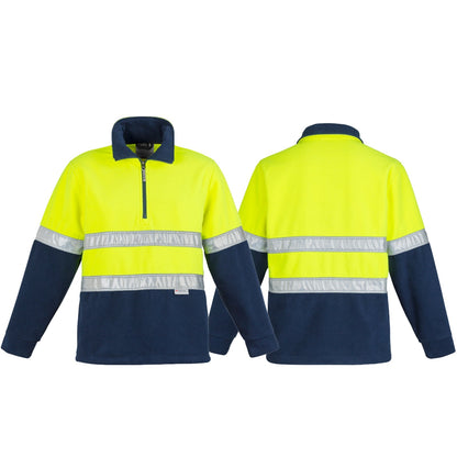 High Visibility Fleece Jumper Hoop Taped - SunSafe Australia