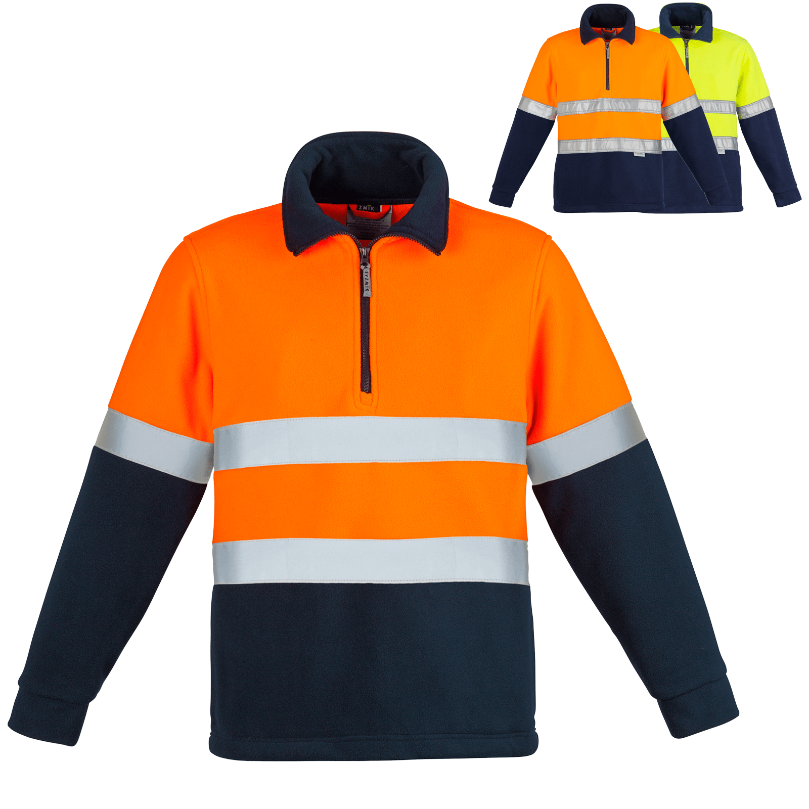 High Visibility Fleece Jumper Hoop Taped - SunSafe Australia