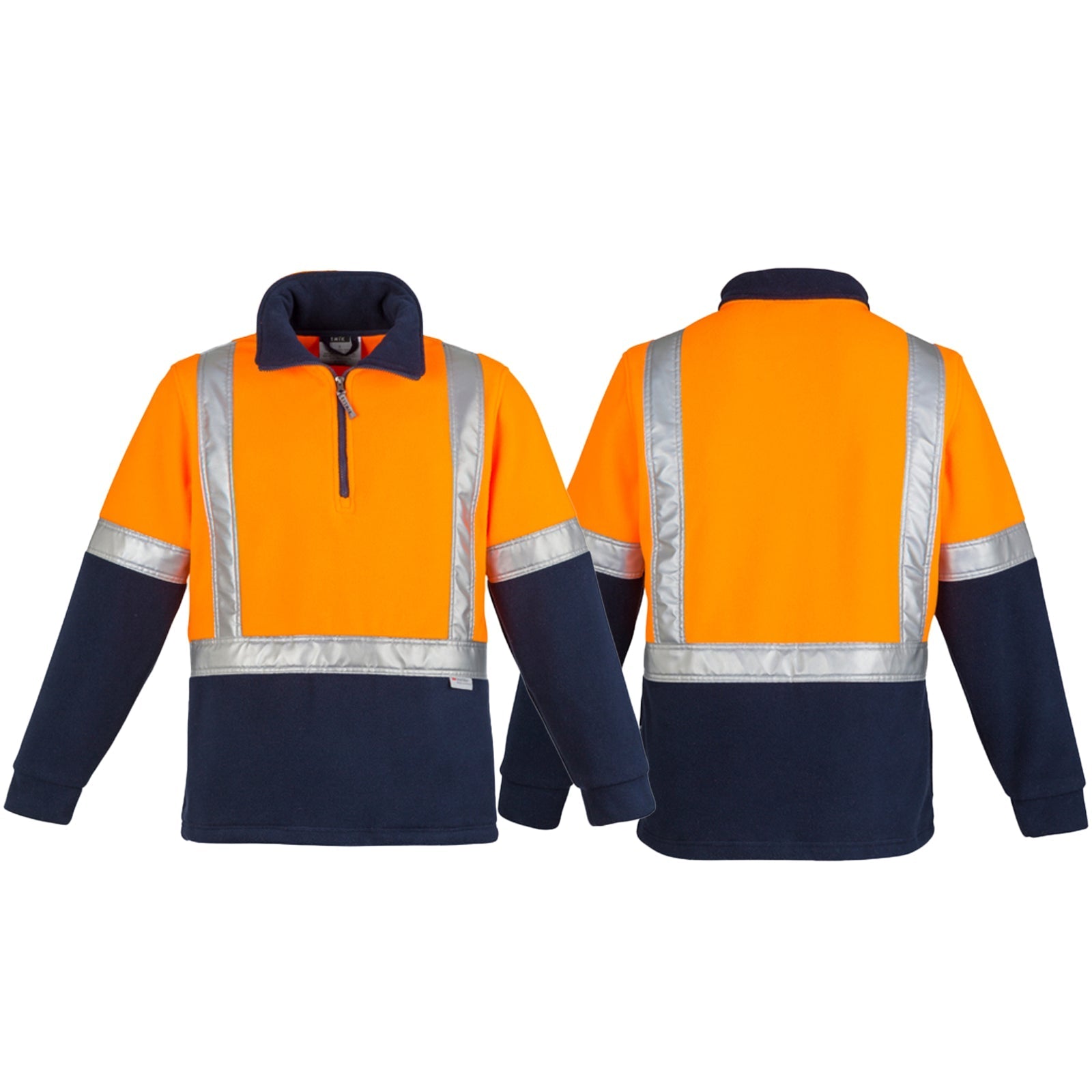 High Visibility Fleece Jumper Shoulder Taped - SunSafe Australia