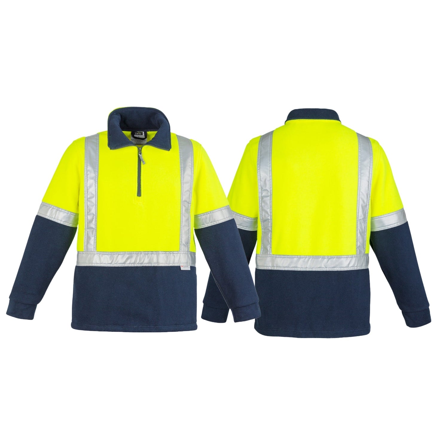 High Visibility Fleece Jumper Shoulder Taped - SunSafe Australia
