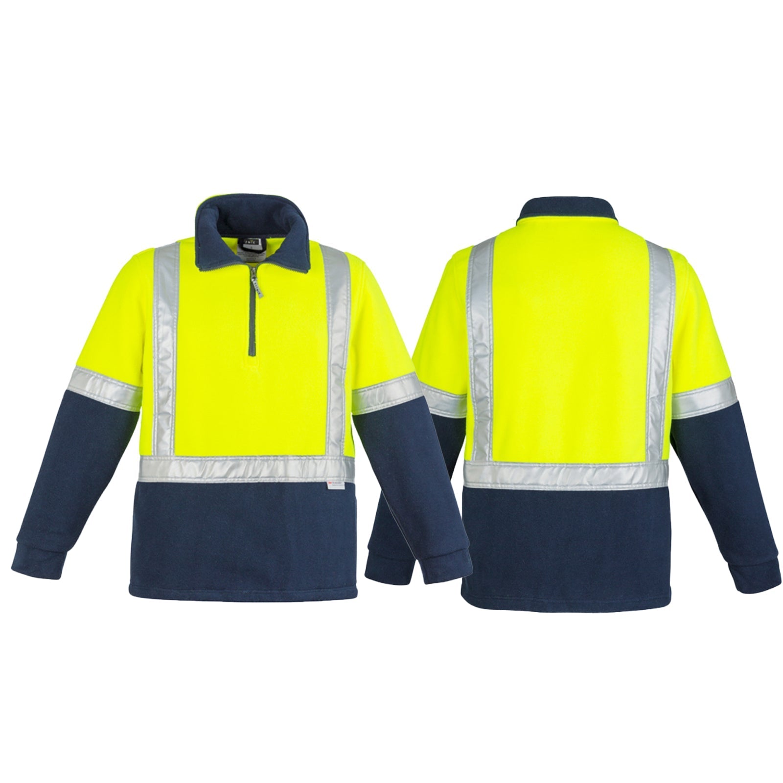 High Visibility Fleece Jumper Shoulder Taped - SunSafe Australia