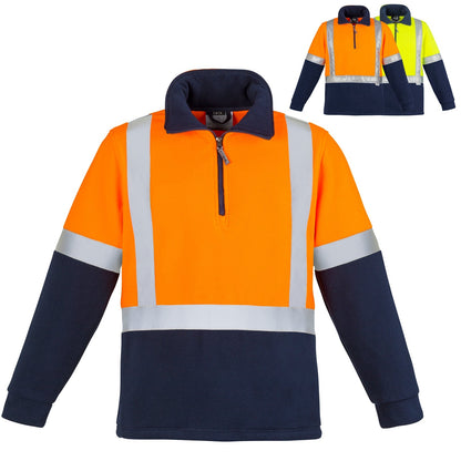 High Visibility Fleece Jumper Shoulder Taped - SunSafe Australia
