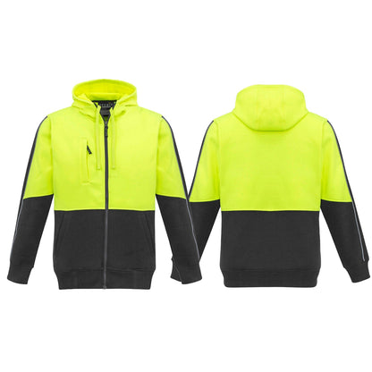 High Visibility Full Zip Hoodie UPF 50+ - SunSafe Australia