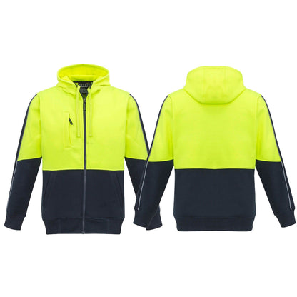 High Visibility Full Zip Hoodie UPF 50+ - SunSafe Australia