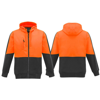 High Visibility Full Zip Hoodie UPF 50+ - SunSafe Australia