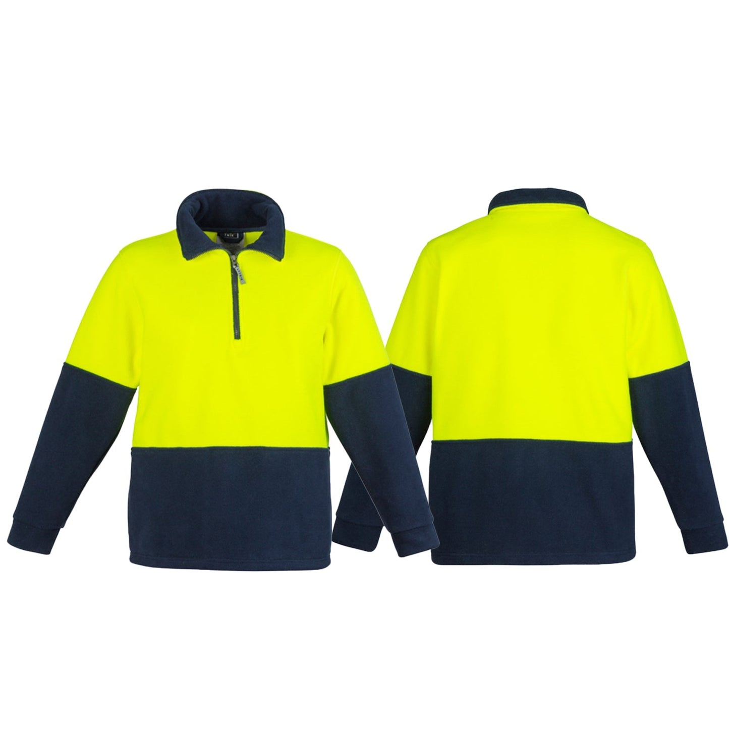 High Visibility Half Zip Fleece Jumper UPF 50+ - SunSafe Australia