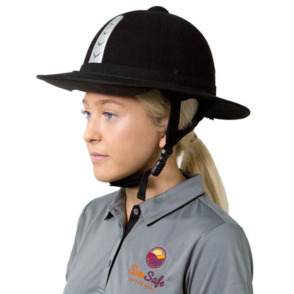 Horse Riding Brim with Optional Neck Flap Newcastle Hats - SunSafe Australia