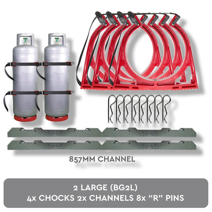 Large Gas Cylinder Restraint Holder BOTTLECHOCK - SunSafe Australia
