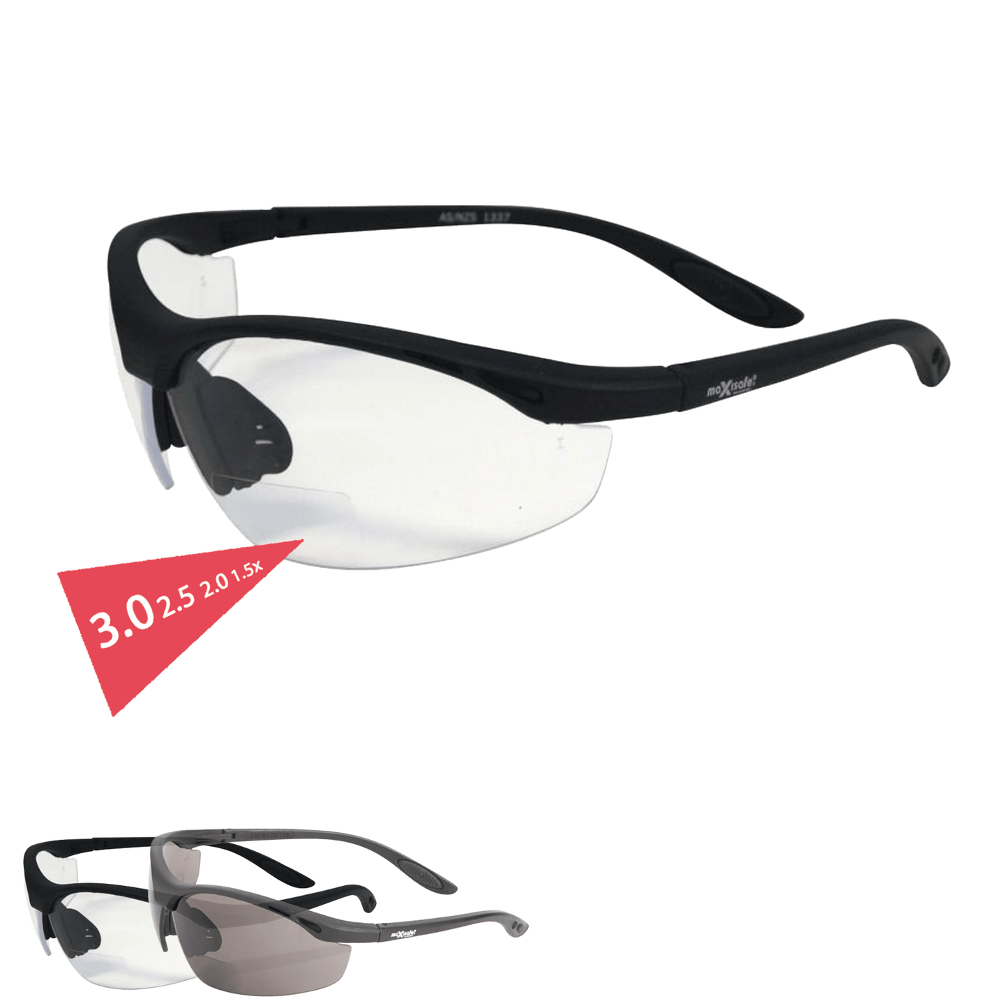Maxisafe Bifocal Safety Styled Glasses - SunSafe Australia