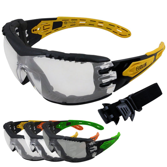 Maxisafe Evolve Foam Backed Safety Glasses with Headband - SunSafe Australia
